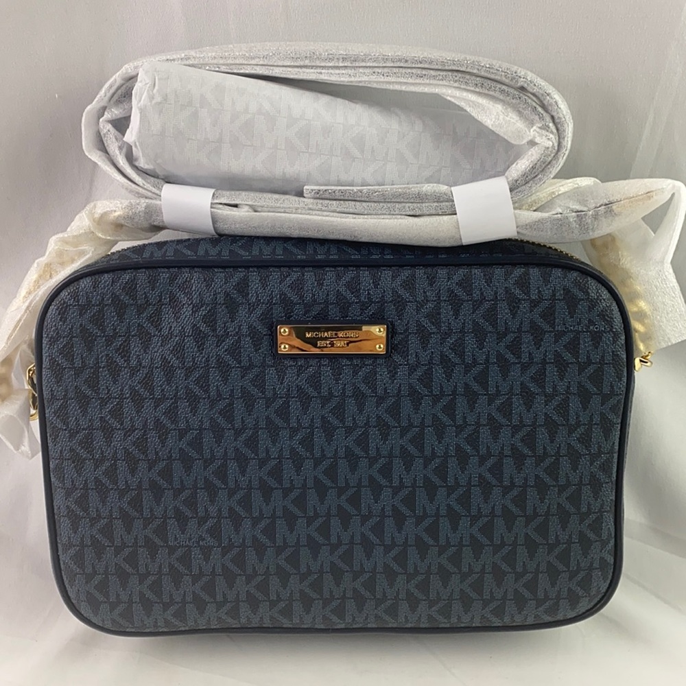 Michael Kors Jet Set Large Admiral Pale Blue PVC